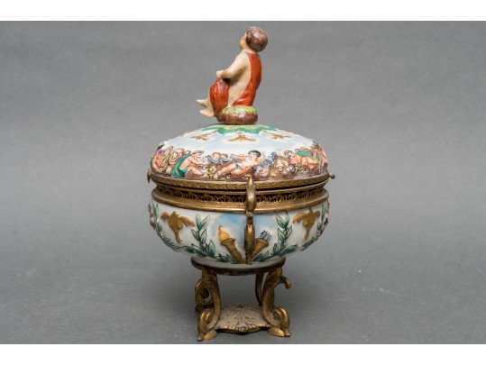 Dresden Porcelain Jewelry Casket