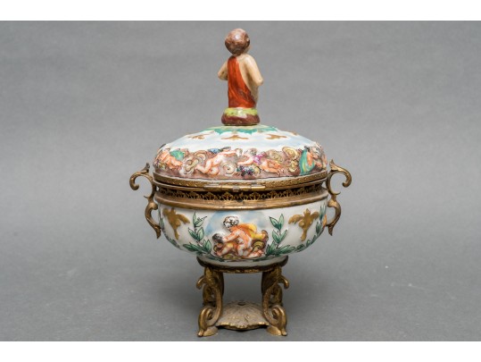 Dresden Porcelain Jewelry Casket