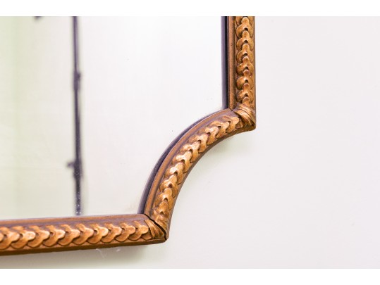 Antique Carved Wood Gilt Wall Mirror