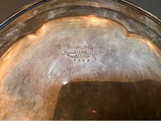 Hand W. Craft Sterling Silver 8107 Covered Vegetable Dish