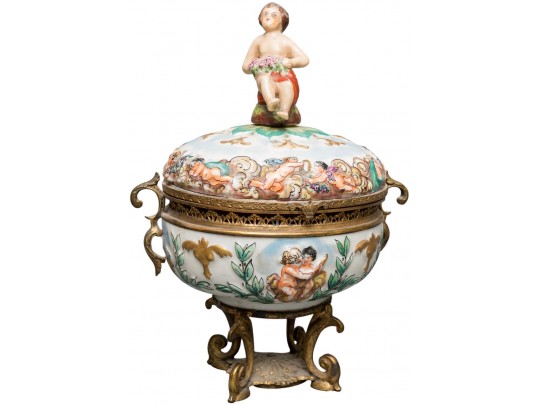Dresden Porcelain Jewelry Casket