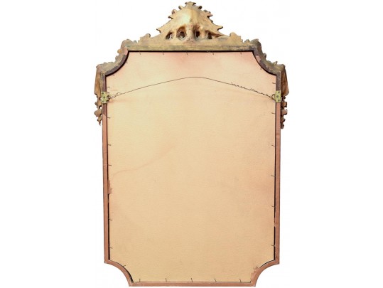 Antique Carved Wood Gilt Wall Mirror