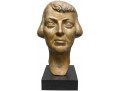 Brass Female Bust Sculpture 