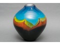 Signed Couil Art Glass Vase