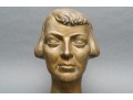 Brass Female Bust Sculpture 