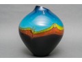 Signed Couil Art Glass Vase