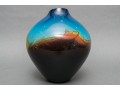 Signed Couil Art Glass Vase