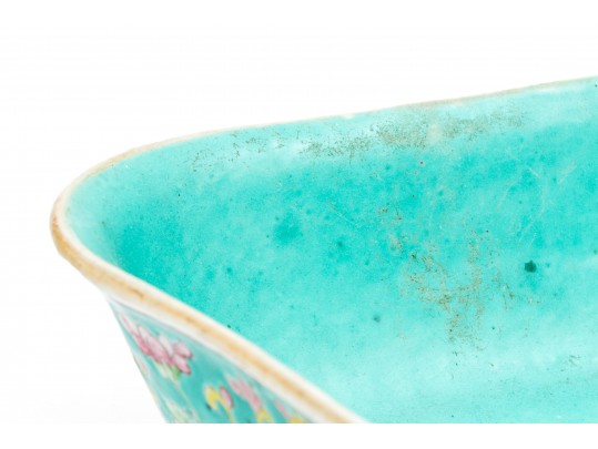 Collection Of 3 Chinese Famille Rose Porcelain Footed Dish & Bowls