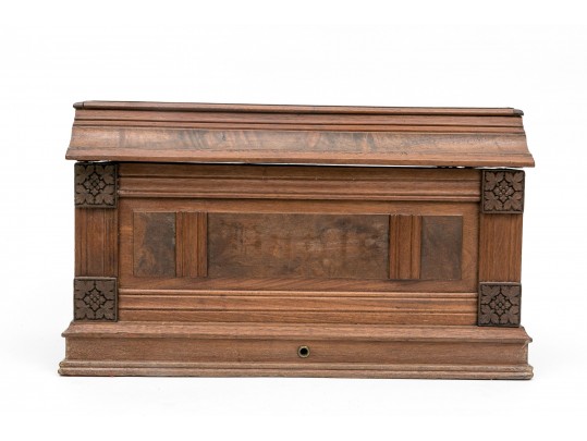 Semi Antique Carved Wood Chest