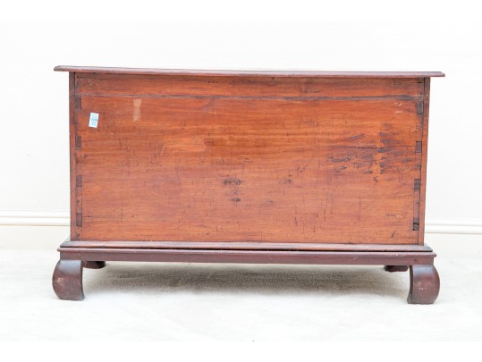 Asian Carved And Lacquered Wood Chest, Possibly Korean