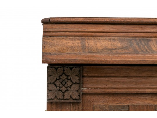 Semi Antique Carved Wood Chest