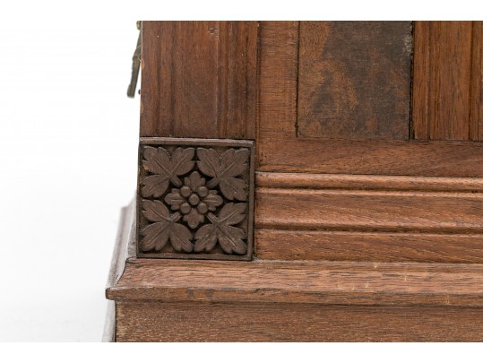 Semi Antique Carved Wood Chest