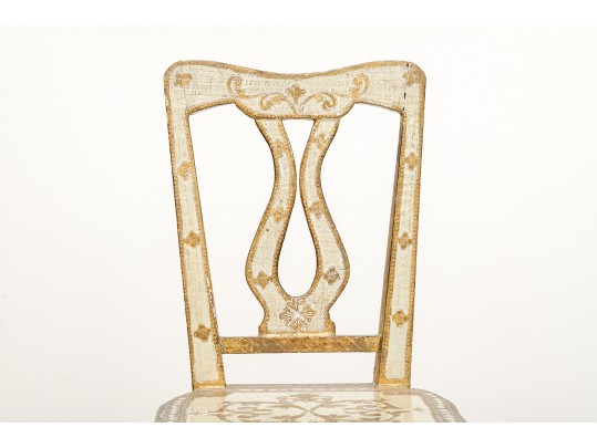Antique Florentine Gilt Finished Side Chair
