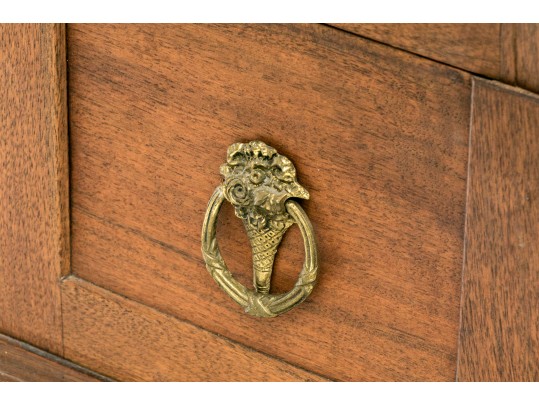 Semi Antique Carved Wood Chest