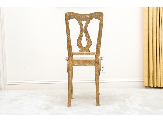 Antique Florentine Gilt Finished Side Chair