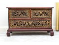 Asian Carved And Lacquered Wood Chest, Possibly Korean