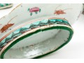 Collection Of 3 Chinese Famille Rose Porcelain Footed Dish & Bowls