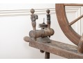 Antique Carved Wood Spinning Wheel, Restoration Project