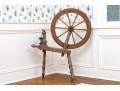 Antique Carved Wood Spinning Wheel, Restoration Project