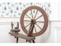 Antique Carved Wood Spinning Wheel, Restoration Project