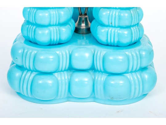 Vintage Pressed Glass Condiment Set