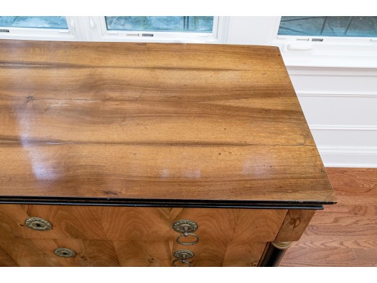 Antique 19th Century Biedermeier 3 Drawer Dressing Chest