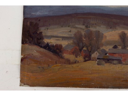 William A. Drake (1891-1979) Oil On Canvas - Country Landscape - Unframed