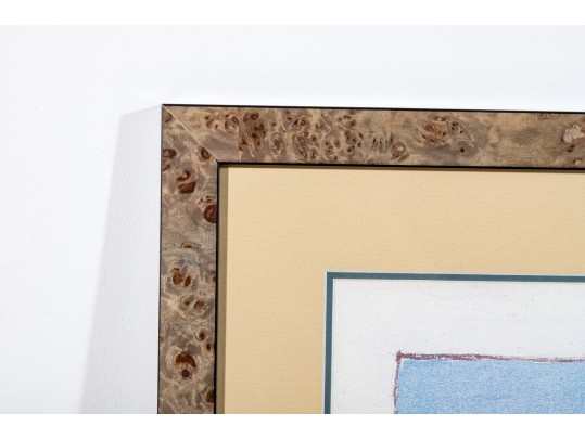Greek Framed Colored Provincial Print
