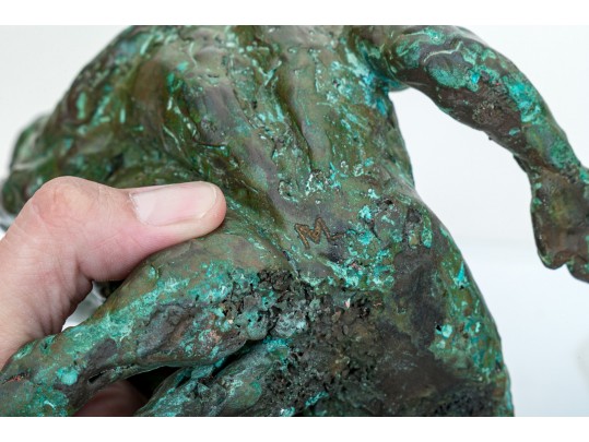 Bronze Patinated Figural Sculpture 