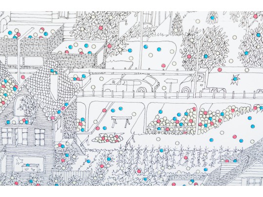 Bruce Johnson (Am., 20th C.) Mixed Media, 
