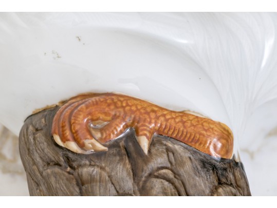 Lovely Pair Of Decorative Chinese Naturalistically Glazed Roosters