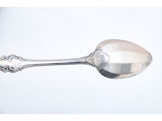 A Group Of 13 Antique And Vintage Sterling Silver Spoons