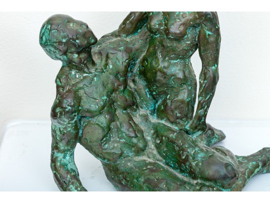 Bronze Patinated Figural Sculpture 