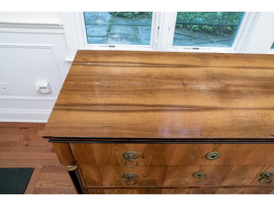 Antique 19th Century Biedermeier 3 Drawer Dressing Chest