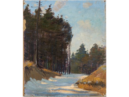 William A. Drake (1891-1979), Oil On Board - Forest Landscape - Unframed