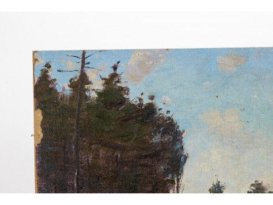 William A. Drake (1891-1979), Oil On Board - Forest Landscape - Unframed