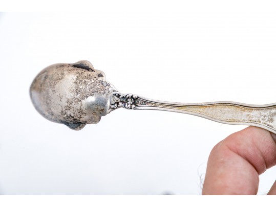 A Group Of 13 Antique And Vintage Sterling Silver Spoons