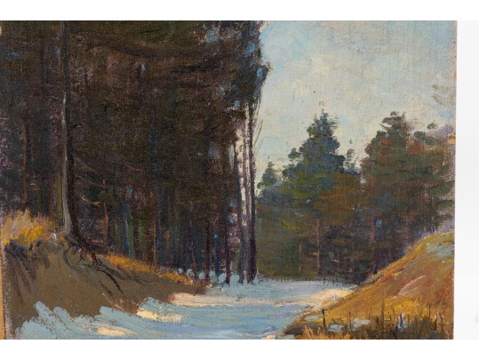 William A. Drake (1891-1979), Oil On Board - Forest Landscape - Unframed