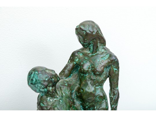 Bronze Patinated Figural Sculpture 