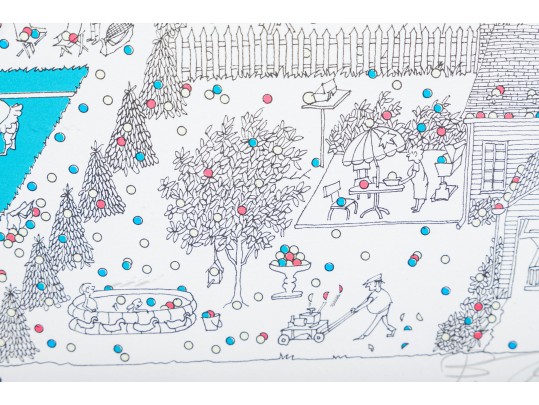 Bruce Johnson (Am., 20th C.) Mixed Media, 