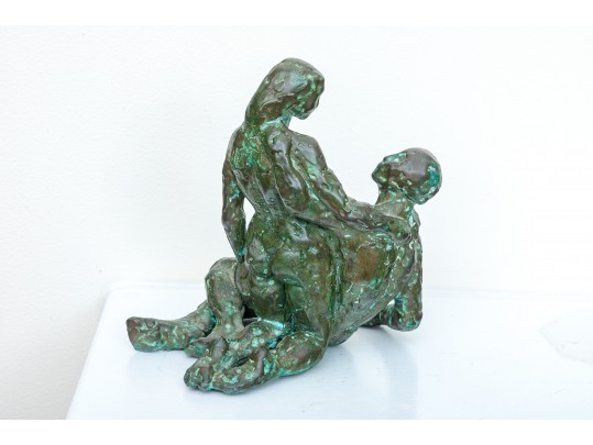 Bronze Patinated Figural Sculpture 