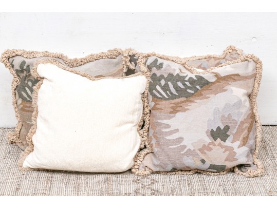 Set Of Four Large Tapestry Pillows