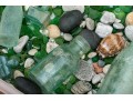 Decorative Sea Glass, Pebbles And Bottles 