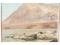 William A. Drake (1891-1979), Oil On Mason Board - Mountain Scene - Unframed