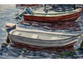 William L. Drake (1929-2019) Watercolor On Paper Boat Yard Scene