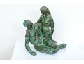 Bronze Patinated Figural Sculpture 