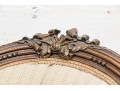 Vintage French Style Tufted Back Wood Frame Sofa