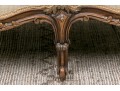 Vintage French Style Tufted Back Wood Frame Sofa