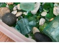 Decorative Sea Glass, Pebbles And Bottles 