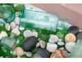 Decorative Sea Glass, Pebbles And Bottles 